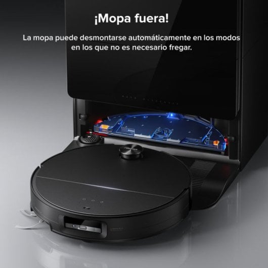 Roborock Saros 10 Robot Aspirador Fregasuelos Negro