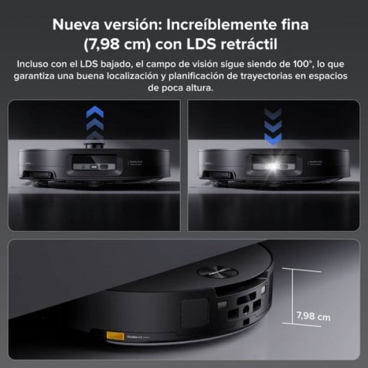 Roborock Saros 10 Robot Aspirador Fregasuelos Negro
