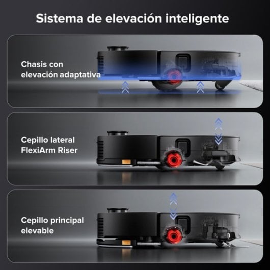 Roborock Saros 10 Robot Aspirador Fregasuelos Negro