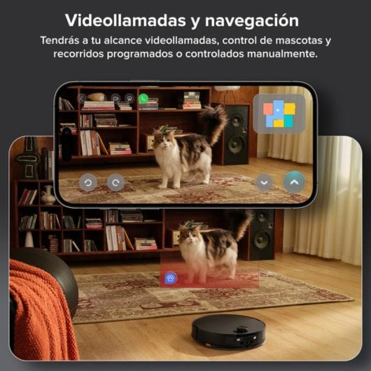 Roborock Saros 10 Robot Aspirador Fregasuelos Negro