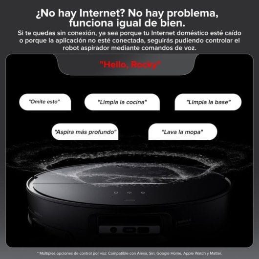 Roborock Saros 10 Robot Aspirador Fregasuelos Negro