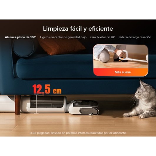 Aspirador sem Fio Lava e Aspira Roborock F25 RT 20000Pa 35min Depósito 0,87L Antiemaranhamento