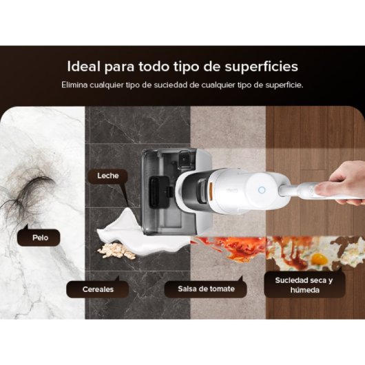 Aspirador sem Fio Lava e Aspira Roborock F25 RT 20000Pa 35min Depósito 0,87L Antiemaranhamento