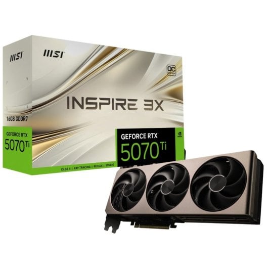 MSI GeForce RTX 5070 Ti INSPIRE 3X OC 16GB GDDR7 Reflex 2 RTX AI DLSS4