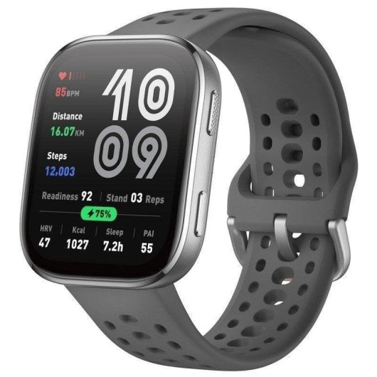 Amazfit Bip 6 Bluetooth GPS 46mm AMOLED Charcoal Taille Unique Étanche 5ATM SpO2 Pulsomètre