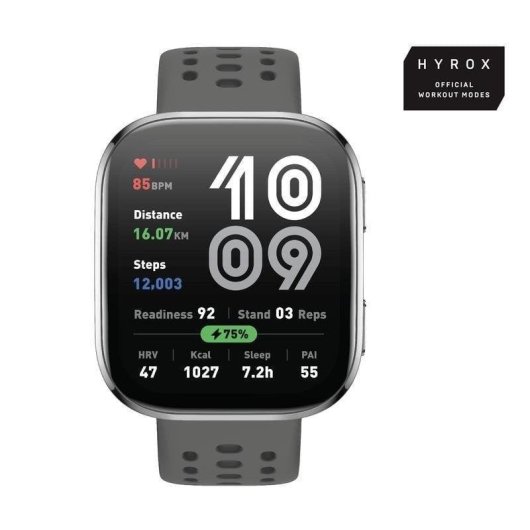 Amazfit Bip 6 Bluetooth GPS 1,97" Gris Foncé Taille Unique 5ATM SpO2 Cardio