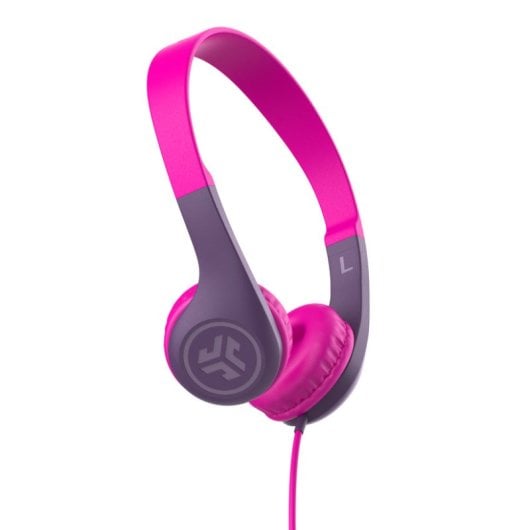 JLab JBuddies Pop Auriculares Infantiles con Cable 85dB Morado/Rosa