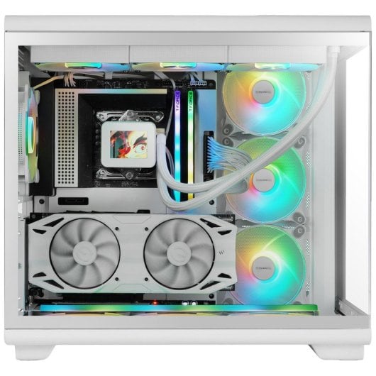 Mars Gaming MC-REV Torre ATX com Vidro Temperado Duplo e 3x Ventoinhas ARGB Branca