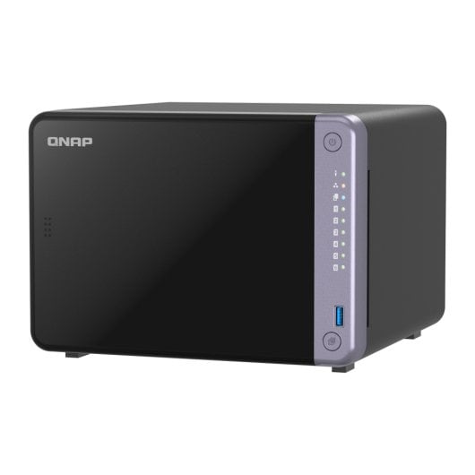 NAS Torre QNAP 6 bahías 4GB DDR4 2x10GbE Alpine AL-524 PCIe USB 3.2 TS-632X-4G