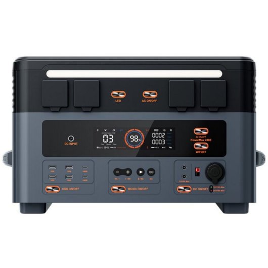 Stazione di alimentazione portatile OSCAL PowerMax 2400 1872 Wh 2400 W di potenza 1500 W di ricarica ultraveloce