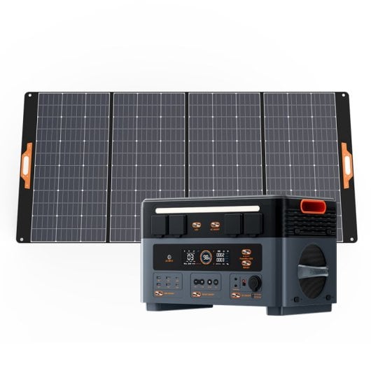 OSCAL PowerMax 2400 Central Eléctrica Portátil 1872Wh 2400W + 1 Panel Solar 400W