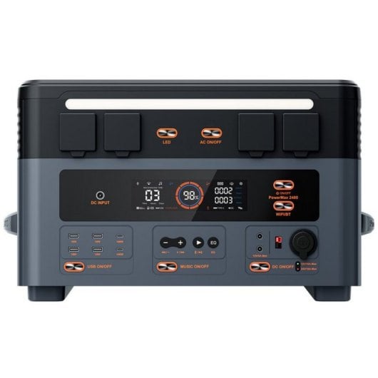 OSCAL PowerMax 2400 Central Eléctrica Portátil 1872Wh 2400W + 1 Panel Solar 400W