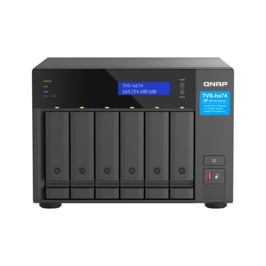 NAS torre QNAP Intel Core i5-12400 32GB DDR4 PCIe Gen4 RAID 6 bahías 2.5GbE QuTS hero