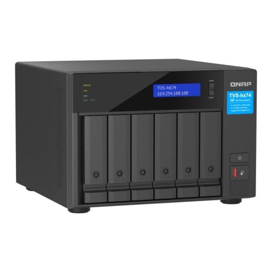 NAS torre QNAP Intel Core i5-12400 32GB DDR4 PCIe Gen4 RAID 6 bahías 2.5GbE QuTS hero