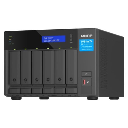 NAS torre QNAP Intel Core i5-12400 32GB DDR4 PCIe Gen4 RAID 6 bahías 2.5GbE QuTS hero