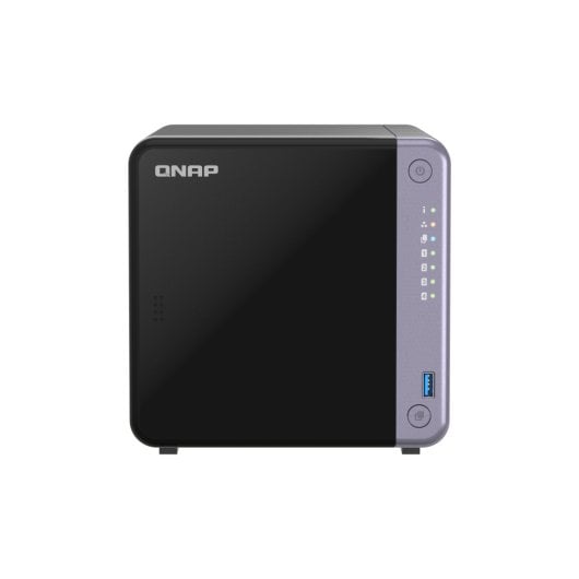NAS Torre QNAP 4GB DDR4 Alpine AL-524 4 Bahías 10GbE TS-432X-4G, óptimo para backup seguro y contenedores