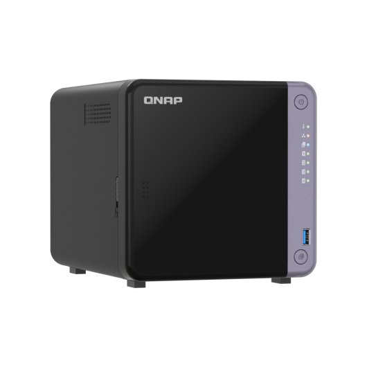 NAS Torre QNAP 4GB DDR4 Alpine AL-524 4 Bahías 10GbE TS-432X-4G, óptimo para backup seguro y contenedores