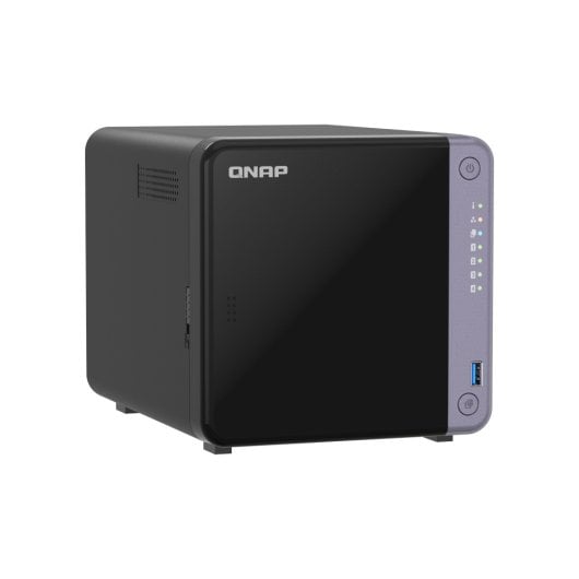 NAS Torre QNAP 4GB DDR4 Alpine AL-524 4 Bahías 10GbE TS-432X-4G, óptimo para backup seguro y contenedores