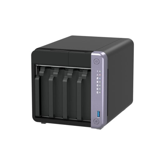 NAS Torre QNAP 4GB DDR4 Alpine AL-524 4 Bahías 10GbE TS-432X-4G, óptimo para backup seguro y contenedores