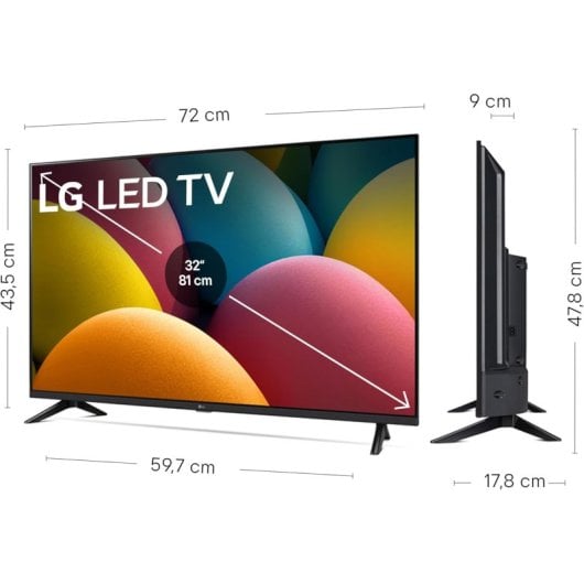 Téléviseur LED LG 32" 32LR60006LA.AEUQ FullHD WebOS HDR10 Pro