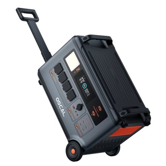 OSCAL PowerMax 6000 Central Eléctrica Portátil Generador Solar Expandible LiFePO4 de 6000W y 3600Wh