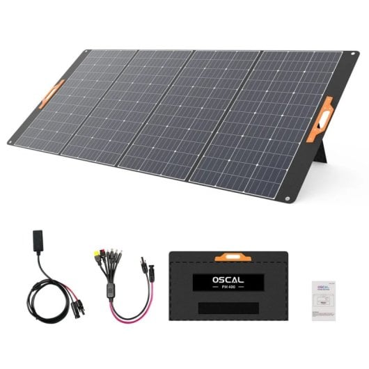 OSCAL PowerMax 6000 Central Eléctrica Portátil de 6000W y 3600Wh + 1 Panel Solar de 400W