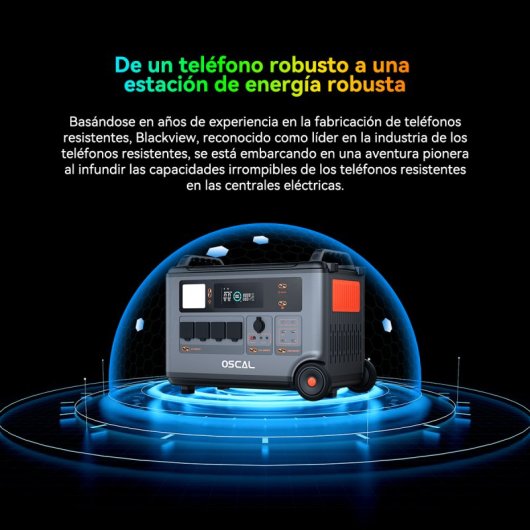 OSCAL PowerMax 6000 6000W 3600Wh Tragbares Kraftwerk + 1 BP3600 Akkupack