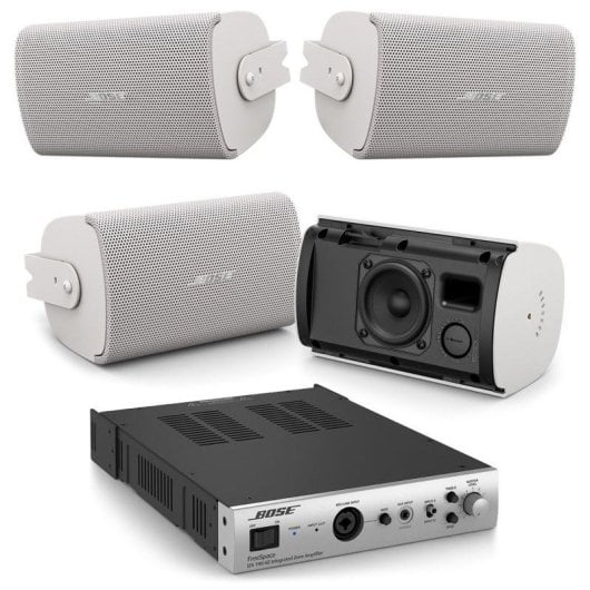 Bose AudioPack Pro S4 White Solucion Completa Musica Ambiente para Negocios