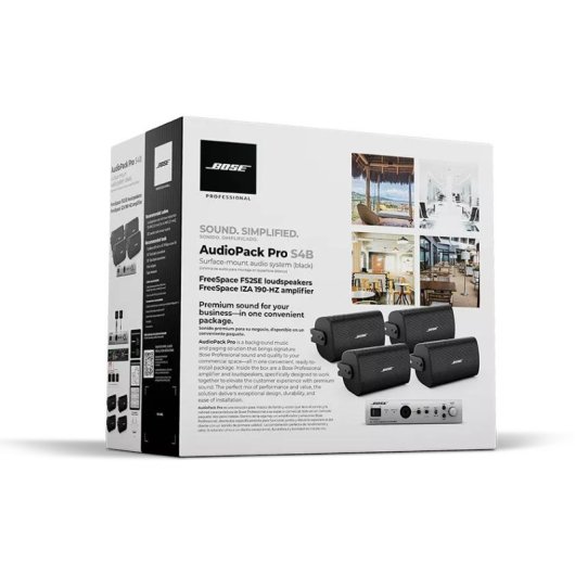 Bose AudioPack Pro S4B Black Solución Completa Música Ambiente para Negocios