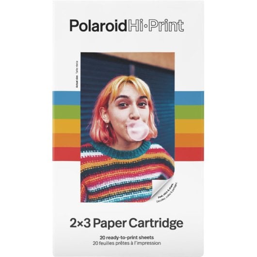 Polaroid Hi-Print Everything Box Pack Impresora Hi-Print 2x3 Blanca + 40 Hojas Fotográficas Adhesivas