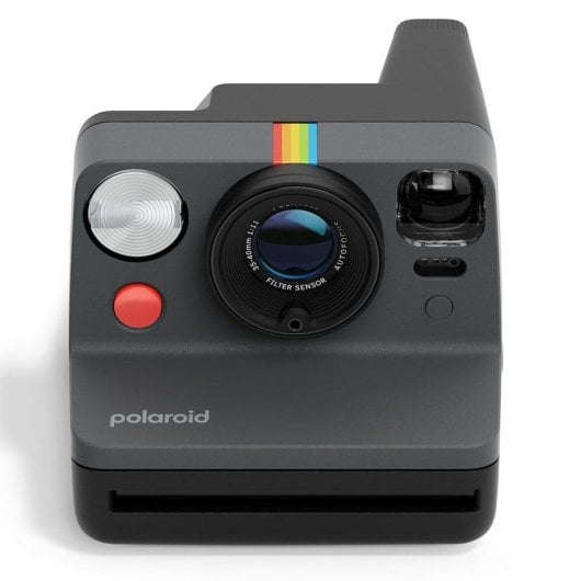 Polaroid Now Gen 3 Cámara Instantánea USB-C Negra + Película Color i-Type de 8 Fotos