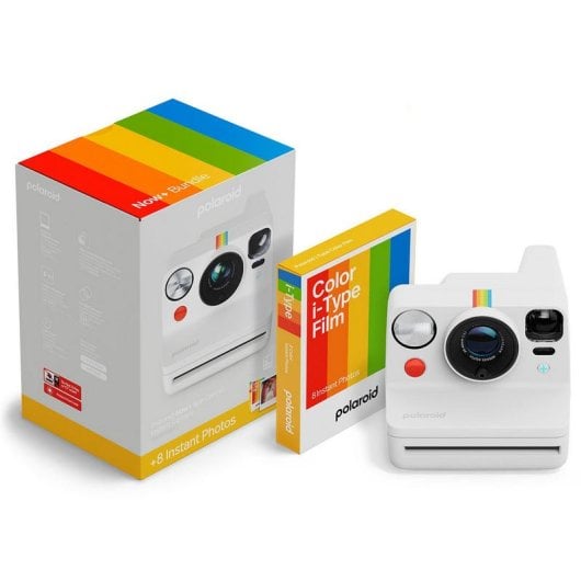 Polaroid Pack Now+ Gen 3 Câmara Instantânea Branca + Filme Color i-Type de 8 Fotografias