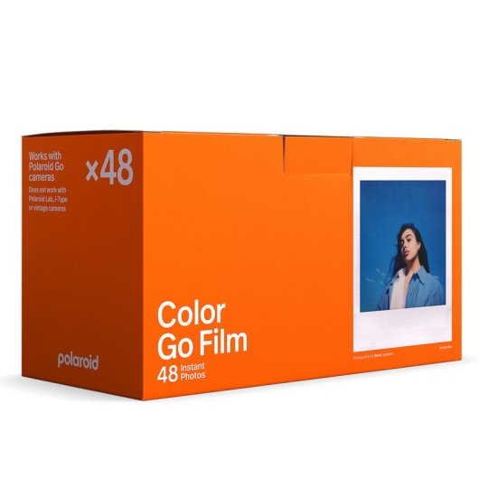 Film couleur Polaroid Go avec cadre blanc, pack de trois, 48 photos