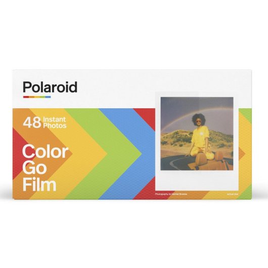 Film couleur Polaroid Go avec cadre blanc, pack de trois, 48 photos
