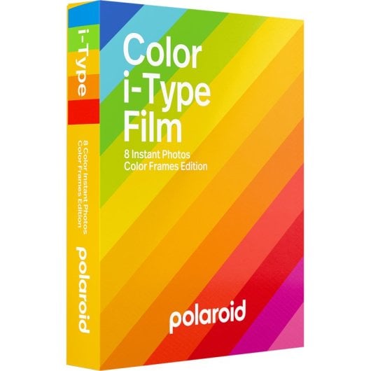 Pack de 8 films instantanés couleur Polaroid avec cadres couleur pour i-Type