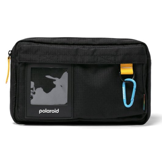 Polaroid Bolsa de Ombro Impermeável Ripstop Preta