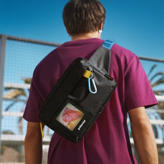 Polaroid Bolsa de Ombro Impermeável Ripstop Preta