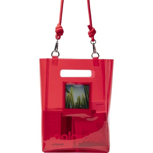 Polaroid Clear TPU Cube Bag 100% riciclato rosso