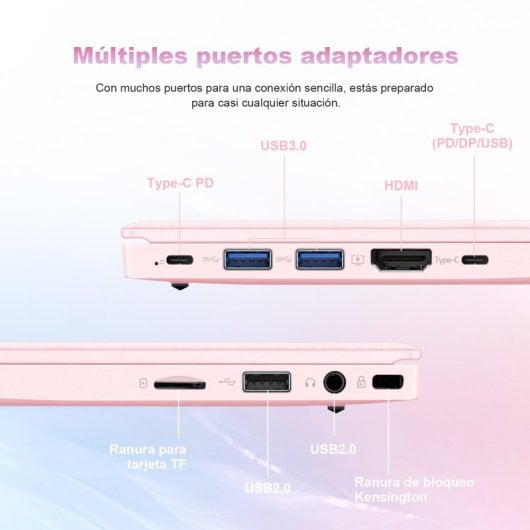 Vanwin Nc154n Intel N150/12GB/512GB SSD/15.6" Rosa