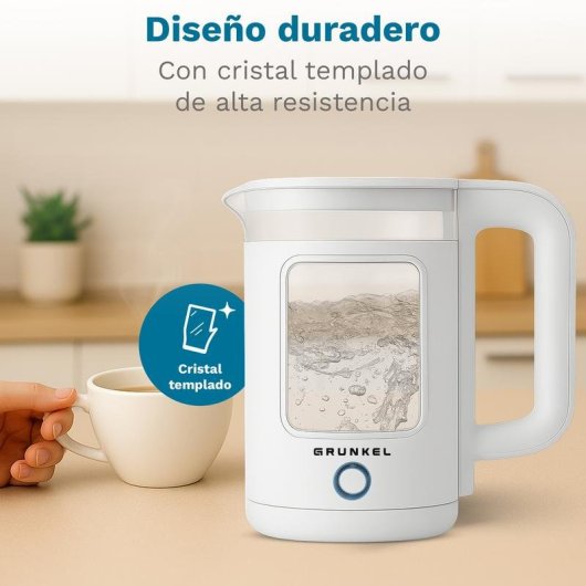 Chaleira Elétrica Grunkel HV-18CWPBL 1,8L 1500W Branca
