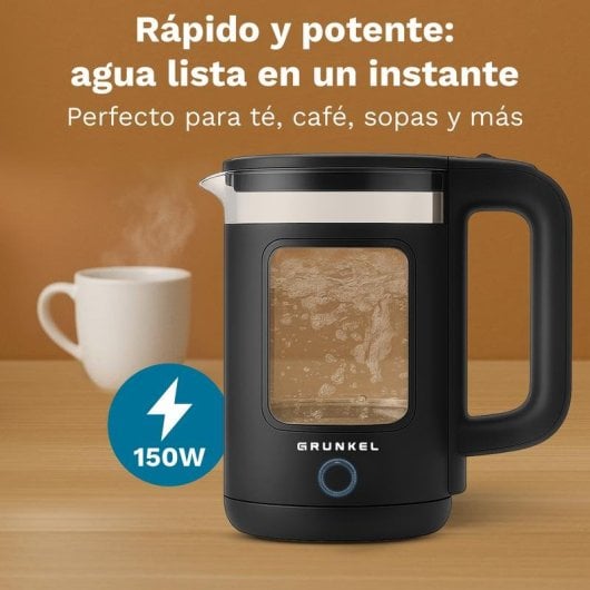 Chaleira Elétrica Grunkel HV-18CWPNG 1,8L 1500W Preta