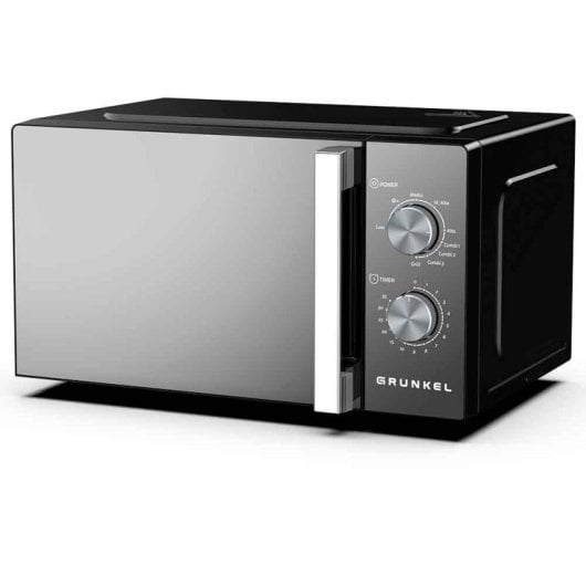 Grunkel MWG-20ESPEJO Microondas Grill 20L 800W Negro