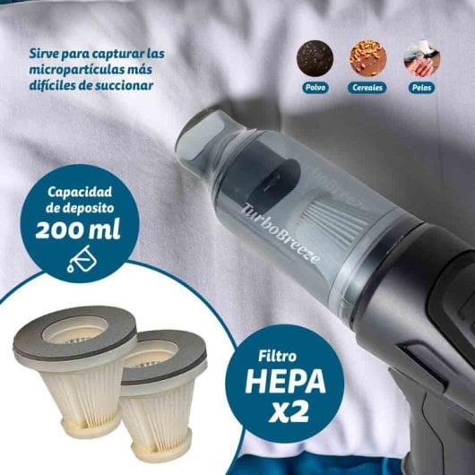 Grunkel Carforce2 Aspiradora de Coche  Succión12KPA Filtro HEPA Incluye accesorios Negro