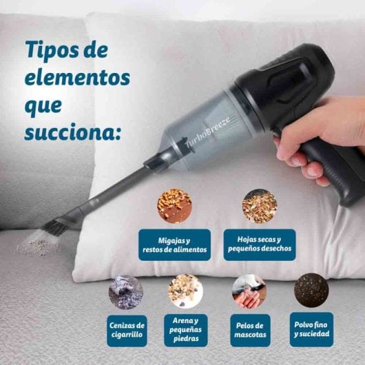 Grunkel Carforce2 Aspiradora de Coche  Succión12KPA Filtro HEPA Incluye accesorios Negro