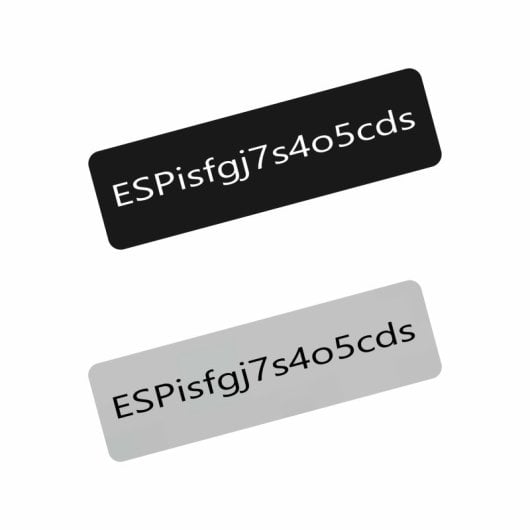 Servivant Placa Identificativa Operador Para Drones Personalizable (pack 2 Uds.) Normativa Aesa