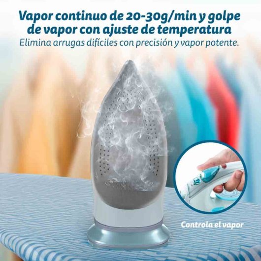 Grunkel Pl-3200maxtop Plancha de vapor 3200W Gris/Azul