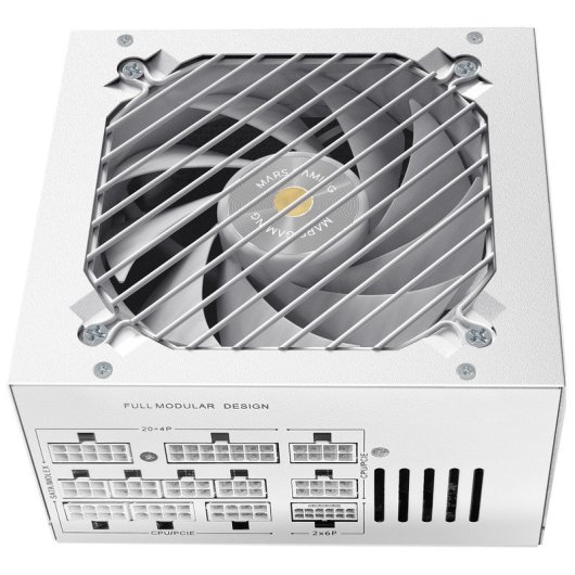 Mars Gaming MPB1000PSI Fonte de Alimentação Modular ATX 3.1 1000W 80 Plus Gold Branca