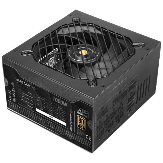Mars Gaming MPB1000PSI Fonte de Alimentação Modular ATX 3.1 1000W 80 Plus Gold Preta