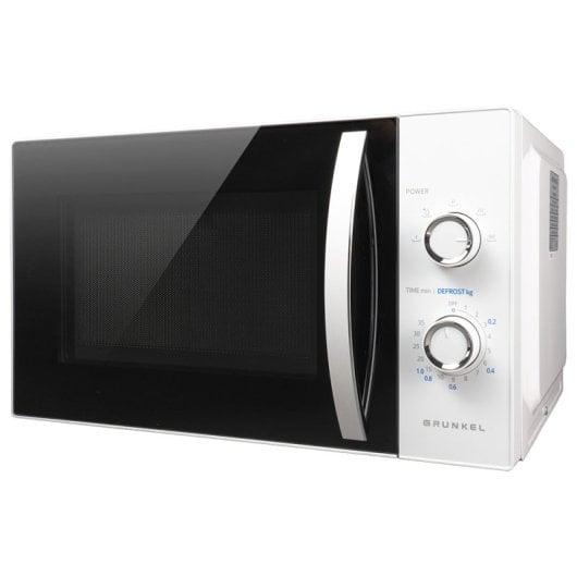 Grunkel MW-25MA Mikrowelle ohne Grill, 25 l, 800 W, weiß