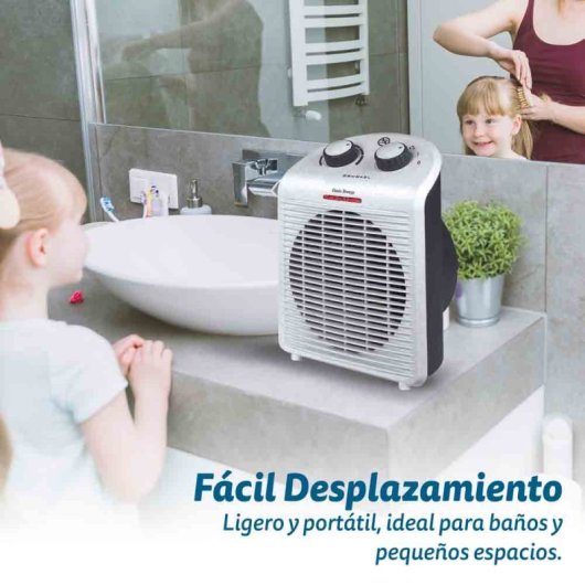 Grunkel WB-2000PLUSBL Calefactor 2000W 2 Niveles De Potencia Blanco